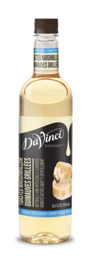A bottle of vanilla flavored coffee syrup.