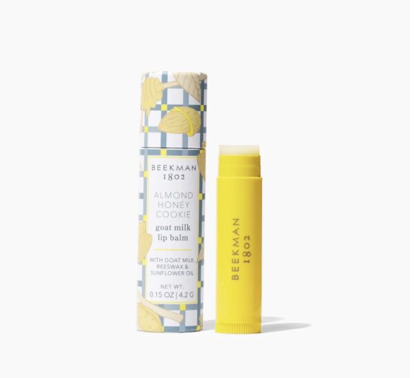 A tube of lip balm next to it.