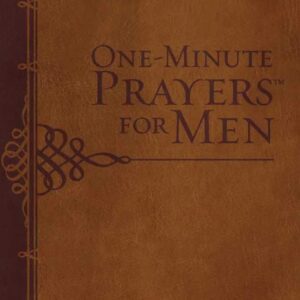 A book cover with the words " one-minute prayers for men ".