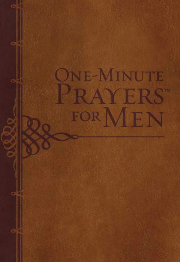 A book cover with the words " one-minute prayers for men ".