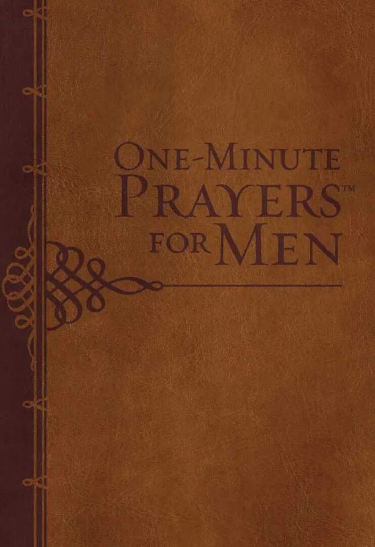 A book cover with the words " one-minute prayers for men ".