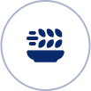 A bowl of beans is shown in this icon.
