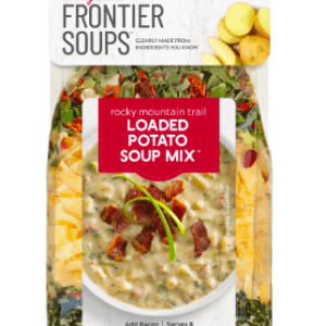 Loaded potato soup mix package front.